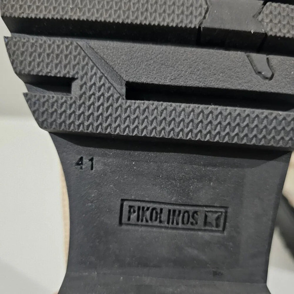 Pikolinos Aviles Chunky Platform Chain Loafer Nata Cream Leather EU Size 41 - Picture 12 of 13